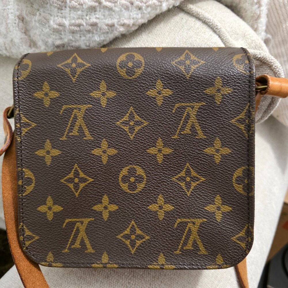 Bundle: LOUIS VUITTON Monogram Mini Cartouchiere Crossbody Bag And Long Wallet - Picture 3 of 16